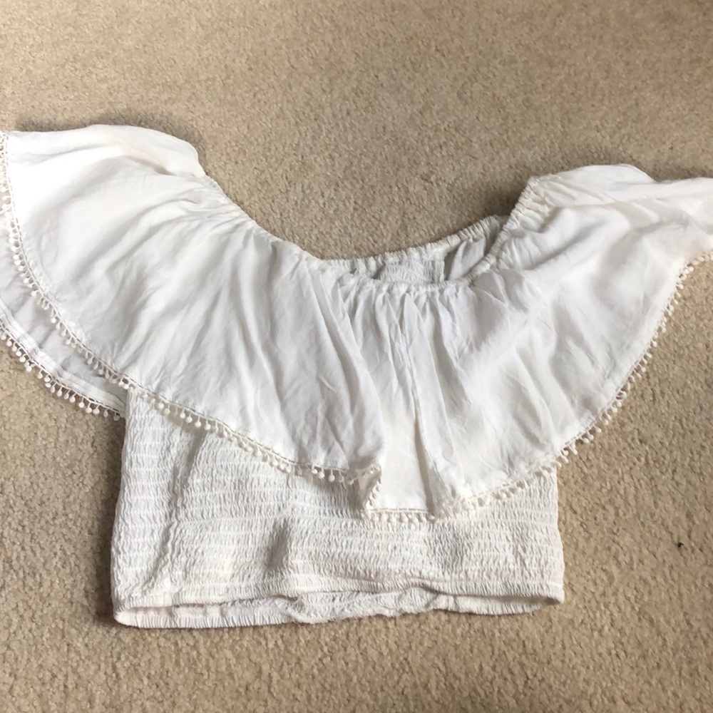 Cinch off the shoulder top